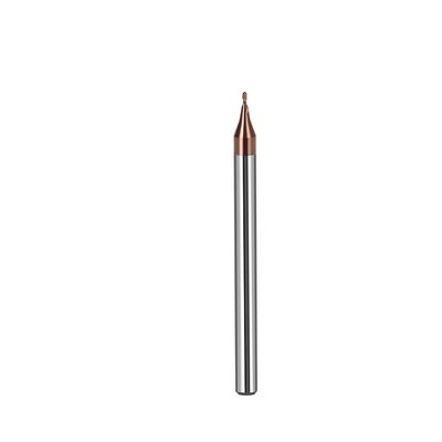 HRC60 Hardness Micro End Mills with 2-Flute Design and 4mm Shank Diameter for Precision Machining