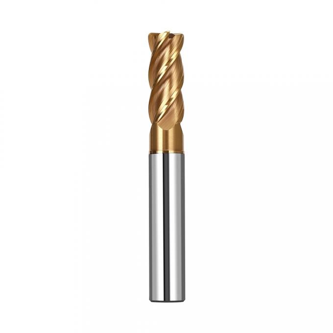 Frese a candela con raggio angolare a 4 taglienti e angolo a spirale in carburo cementato 38 1